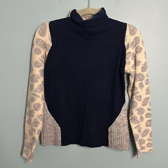 CENTRAL PARK WEST Crocker Colorblock Turtleneck Sweater - Picture 2 of 9